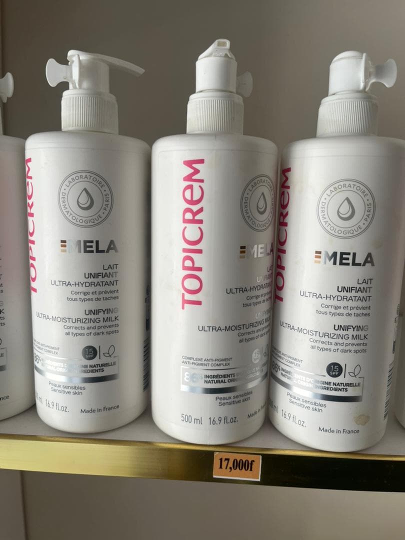 Topicrem MELA Lait Unifiant Ultra-Hydratant SPF 15, flacon pompe 500 ml